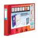 Elba Vision Ring Binder A3 Landscape 30mm Capacity 55mm Spine 4 D-Ring Red 100080866 20070HB