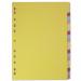 Elba Coloured Card Dividers A4 Euro Punched 20 Part 400007438 20084HB