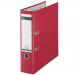 Leitz 180 Lever Arch File Polypropylene A4 80mm Spine Width Red (Pack 10) 10101025 20213ES