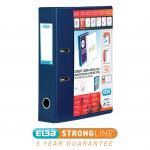 Elba Vision Lever Arch File With Clear PVC Cover Pockets A4 70mm Spine Blue 100082303 20238HB