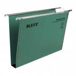 Leitz Ultimate Clenched Bar Foolscap Suspension File Card 30mm Green (Pack 50) 17450055 20318ES