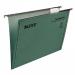 Leitz Ultimate Clenched Bar Foolscap Suspension File Card 15mm V Base Green (Pack 50) 17440055 20339ES