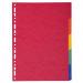 Exacompta Divider 5 Part A4 225gsm Pressboard Assorted Colours - 1405E 20392EX