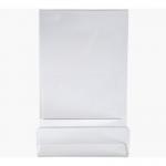 Exacompta Acrylic Display Easel 75 x 100 x 104mm Clear - 88158D 20411EX