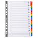 Exacompta Index A-Z A4 160gsm Card White with Coloured Mylar Tabs - 1111E 20448EX