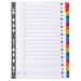 Exacompta Index A-Z A4 160gsm Card White with Coloured Mylar Tabs - 1111E 20448EX
