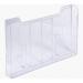 Exacompta Horizontal Wall Literature Holder 80 x 327 x 213mm Clear - 64158D 20467EX