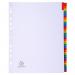 Exacompta Index 1-31 A4 Extra Wide 160gsm Card White with Coloured Mylar Tabs - 4131E 20476EX