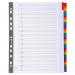 Exacompta Index 1-31 A4 Extra Wide 160gsm Card White with Coloured Mylar Tabs - 4131E 20476EX