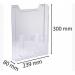 Exacompta Vertical Wall Literature Holder 80 x 239 x 300mm Clear - 64658D 20488EX