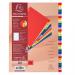 Exacompta Index 1-31 A4 120 Micron Polypropylene Bright Assorted Colours 20490EX