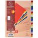 Exacompta Index A-Z A4 120 Micron Polypropylene Bright Assorted Colours - 94E 20497EX