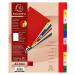 Exacompta Index 1-10 A4 Extra Wide 120 Micron Polypropylene Bright Assorted Colours - 84E 20504EX