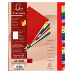 Exacompta Index A-Z A4 Extra Wide 120 Micron Polypropylene Bright Assorted Colours - 90E 20511EX