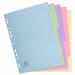 Exacompta Forever Recycled Divider 5 Part A4 170gsm Card Assorted Colours - 1605E 20518EX