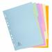 Exacompta Forever Recycled Divider 6 Part A4 170gsm Card Assorted Colours - 1606E 20525EX