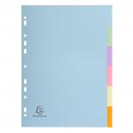 Exacompta Forever Recycled Divider 6 Part A4 170gsm Card Assorted Colours - 1606E 20525EX