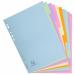 Exacompta Forever Recycled Divider 10 Part A4 170gsm Card Assorted Colours - 1610E 20532EX