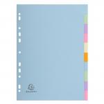 The Exacompta Eco Dividers are environmentally-friendly and made from recycled materials. With 10 partitions, they are perfect for organizing A4 size papers. The durable 170gsm card comes in assorted colors, adding a pop of color to any filing system.