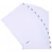 Exacompta Index Jan-Dec A4 160gsm Card White with White Mylar Tabs - MWDJ-DZ 20616EX