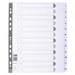 This vibrant picture features Exacompta Extra Wide Dividers in A4 size, made of 160gsm white card with sleek Mylar tabs. The 1-12 index is clearly displayed on the dividers, making organizing your documents a breeze. The extra wide design provides ample space for labeling and easy flipping.