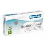 Rapid 26/6mm Staples (Pack 5000) 24861800 20661ES