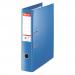 Esselte No.1 VIVIDA Lever Arch File Polypropylene Foolscap 75mm Spine Width Blue (Pack 10) 48085 20780ES