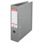 Esselte No.1 Lever Arch File Polypropylene A4 75mm Spine Width Grey (Pack 10) 811380 20850ES