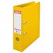 Esselte No.1 Lever Arch File Polypropylene A4 75mm Spine Width Yellow (Pack 10) 811310 20885ES