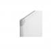 Bi-Office Earth-It Non Magnetic Melamine Whiteboard Aluminium Frame 900x600mm - PRMA0300790 21106BS