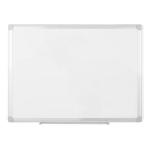Bi-Office Earth-It Non Magnetic Melamine Whiteboard Aluminium Frame 900x600mm - PRMA0300790 21106BS