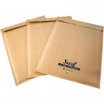 Surf All Paper Padded Mailing Envelopes Size D(1) 100% Recyclable Internal Size 180mm x 260mm Brown (Box 200) - SURFD1K 21146HZ