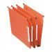 Esselte Orgarex A4 Lateral Suspension File Card 50mm Base Orange (Pack 25) 21630 