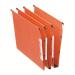 Esselte Orgarex A4 Lateral Suspension File Card 30mm Base Orange (Pack 25) 21629 21158ES