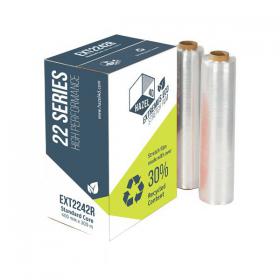 Extremus 22 Heavy Duty Pallet Wrap with 30% Recycled Content 400mm x 300m Clear (Roll) - EXT2242R 21223HZ