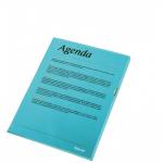 This image shows a pack of 100 blue polypropylene A4 cut flush files from ACCO Brands. Each file is 105 micron thick and features Esseltes Cut Back Folder design. These files are perfect for organizing and storing important documents.