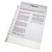 Esselte Multi Punched Pocket Polypropylene A4 46 Micron Top Opening Clear (Pack 100) 56133 21305ES