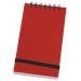 Silvine 76x127mm Wirebound Pressboard Cover Notebook 192 Pages Red (Pack 12) - 194 21442SC