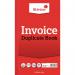 Silvine 210x127mm Duplicate Invoice Book Carbon Ruled 1-100 Taped Cloth Binding 100 Sets (Pack 6) - 611 21484SC