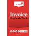Silvine 210x127mm Duplicate Invoice Book Carbon Ruled 1-100 Taped Cloth Binding 100 Sets (Pack 6) - 611 21484SC