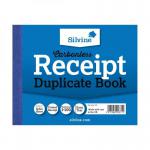 Silvine 102x127mm Duplicate Receipt Book Carbonless Ruled 1-100 Taped Cloth Binding 100 Sets (Pack 12) - 720 21505SC