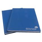Silvine A4 Casebound Hard Cover Notebook Ruled 192 Pages Blue (Pack 6) - CBA4 21526SC