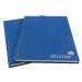 Silvine A4 Casebound Hard Cover Notebook Ruled 192 Pages Blue (Pack 6) - CBA4 21526SC