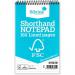 Silvine FSC 127x203mm Wirebound Card Cover Reporters Shorthand Notebook Ruled 160 Pages Blue (Pack 10) - FSC160 21533SC