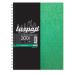 Silvine A6 Wirebound Pressboard Cover Notebook Ruled 200 Pages Green (Pack 12) - SPA6 21589SC