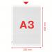 Esselte Punched Pocket Pocket Standard A3 Portrait Polypropylene 85 Micron (Pack 10) - 47181 21664AC