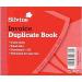 Silvine 102x127mm Duplicate Invoice Book Carbon Ruled 1-100 Taped Cloth Binding 100 Sets (Pack 12) - 616 21673SC