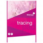 Silvine A4 Tracing Pad 63gsm 40 Sheets (Pack 6) - A4T 21680SC