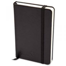 Silvine Executive A4 Casebound Soft Feel Cover Notebook Ruled 160 Pages Black - 198BK 21778SC