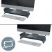 Leitz Ergo Adjustable Monitor Stand with 2 Height Settings Suitable for Monitors upto 27inches Dark Grey - 65040089 21804AC
